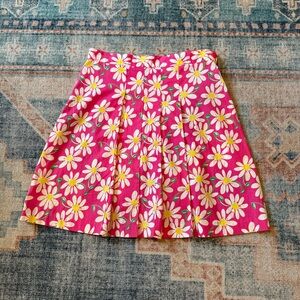 Lilly Pulitzer Floral Pink Skirt - Size 4